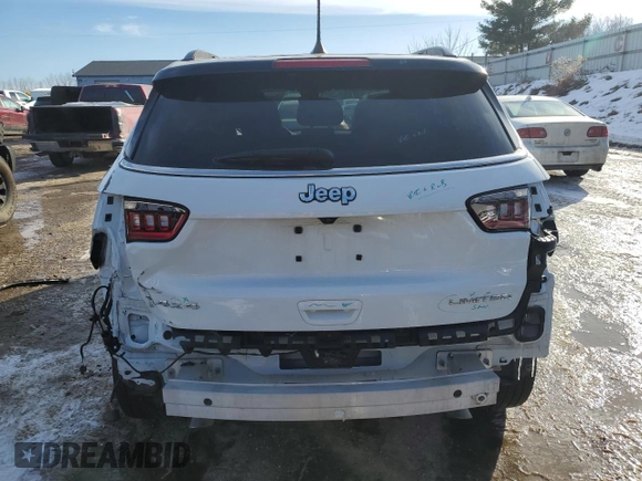 2023 Jeep Compass (RED) Edition with VIN 3C4NJDCN2PT504936, listed as a Copart auction lot 44125305 with 18,411 mi miles and Salvage Title. Bid and sale history available at carsss.com. Image 6.