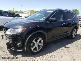 2019 Nissan Rogue SV with VIN JN8AT2MT9KW268447, listed as a Copart auction lot 52122585 with 87,215 mi miles and Salvage Title. Bid and sale history available at carsss.com. Image 1.