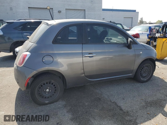 2013 FIAT 500 Pop with VIN 3C3CFFAR2DT554794, listed as a Copart auction lot 60894085 with 176,007 mi miles and Salvage title. Bid and sale history available at DreamBid. Image 3.