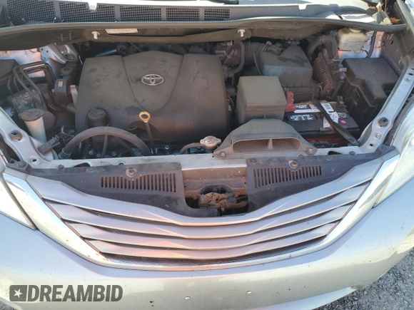 2017 Toyota Sienna XLE Auto Access Seat with VIN 5TDYZ3DC8HS814856, listed as a Copart auction lot 57128545 with 145,490 mi miles and Salvage title. Bid and sale history available at DreamBid. Image 12.