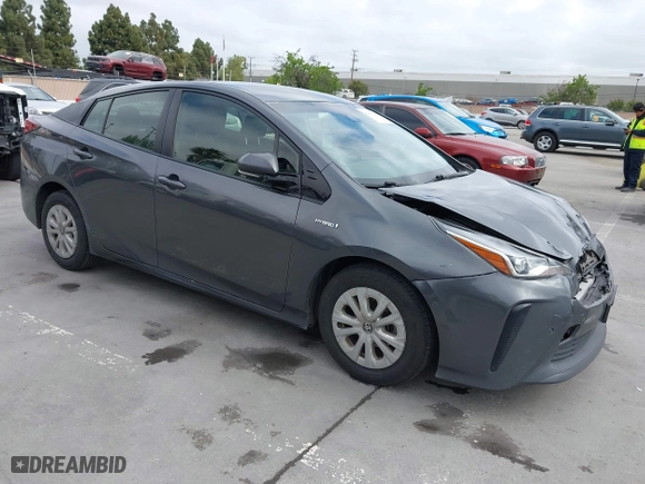 2019 Toyota Prius L Eco with VIN JTDKARFU9K3075219, listed as a IAAI auction lot 42113323 with 218,986 mi miles. Bid and sale history available at carsss.com. Image 1.