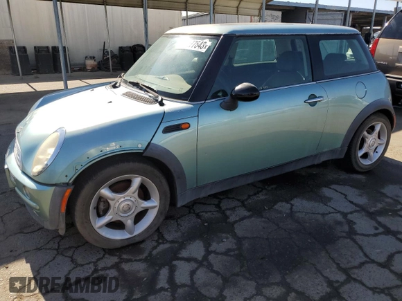 2002 MINI Hardtop with VIN WMWRC33422TE13196, listed as a Copart auction lot 59277643 with 80,501 mi miles and Non Repairable. Bid and sale history available at DreamBid. Image 1.