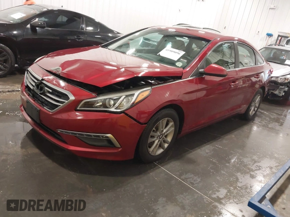 2015 Hyundai Sonata SE with VIN 5NPE24AF8FH003265, listed as a IAAI auction lot 41909096 with 75,453 mi miles and . Bid and sale history available at DreamBid. Image 19.