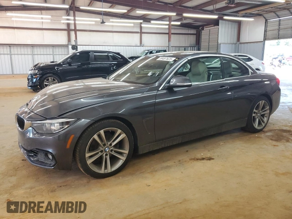 2018 BMW 4 Series 430i with VIN WBA4Z1C57JEC59478, listed as a Copart auction lot 59487625 with 134,601 mi miles and Salvage title. Bid and sale history available at DreamBid. Image 1.