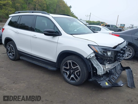 2023 Honda Passport Elite with VIN 5FNYF8H00PB022743, listed as a IAAI auction lot 42192958 with 25,165 mi miles and . Bid and sale history available at DreamBid. Image 1.