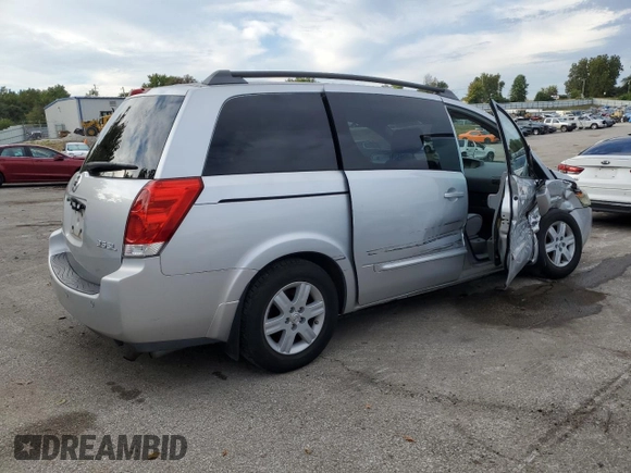 2004 Nissan Quest SE with VIN 5N1BV28U04N337785, listed as a Copart auction lot 71444524 with 0 mi miles and Salvage Title. Bid and sale history available at carsss.com. Image 3.