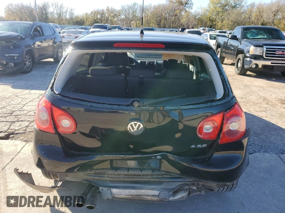 2006 Volkswagen Rabbit with VIN WVWDR91K36W136317, listed as a Copart auction lot 81592864 with 102,089 mi miles and Salvage Title. Bid and sale history available at carsss.com. Image 6.