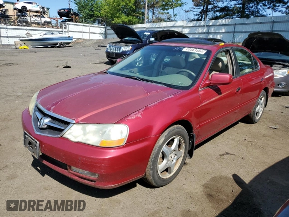 2003 Acura TL with VIN 19UUA56673A015294, listed as a Copart auction lot 63561654 with 211,695 mi miles and Non Repairable. Bid and sale history available at carsss.com. Image 1.