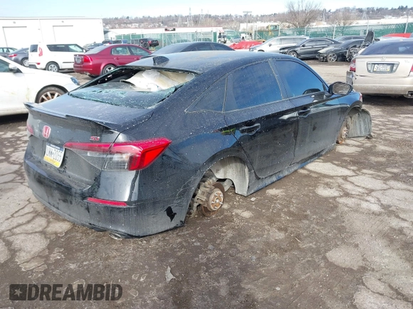 2022 Honda Civic Si with VIN 2HGFE1E50NH471124, listed as a IAAI auction lot 41460283 with Not Provided miles and . Bid and sale history available at DreamBid. Image 4.