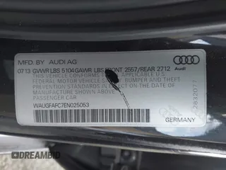 2014 Audi A6 Premium Plus z VIN WAUGFAFC7EN025053, wystawiony jako IAAI lot #42131033 z przebiegiem 154 552 mil mil oraz . Historia ofert i sprzedaży dostępna na DreamBid. Obrazek 9.