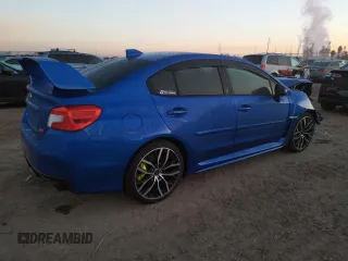 2021 Subaru WRX STI with VIN JF1VA2S65M9821649, listed as a Copart auction lot 35917823 with 14,842 mi miles. Bid and sale history available at carsss.com. Image 3.