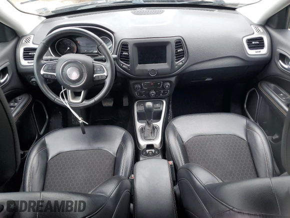 2017 Jeep Compass Latitude with VIN 3C4NJCBB3HT611495, listed as a Copart auction lot 55950525 with 66,051 mi miles and Non repairable. Bid and sale history available at DreamBid. Image 8.