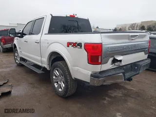 2018 Ford F-150 XL with VIN 1FTFW1E14JFE67744, listed as a IAAI auction lot 41525025 with 107,606 mi miles. Bid and sale history available at carsss.com. Image 3.