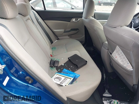 2013 Honda Civic EX with VIN 19XFB2F89DE251299, listed as a IAAI auction lot 41593767 with Not Provided miles and . Bid and sale history available at DreamBid. Image 8.