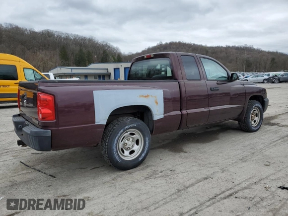 2005 Dodge Dakota ST with VIN 1D7HE22K55S329129, listed as a Copart auction lot 51287235 with 132,840 mi miles and Clean Title. Bid and sale history available at DreamBid. Image 3.