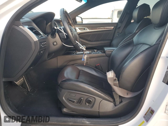 2019 Genesis G80 3.3T Sport with VIN KMTFN4JB3KU314709, listed as a Copart auction lot 80908864 with 51,196 mi miles and Salvage Title. Bid and sale history available at carsss.com. Image 7.