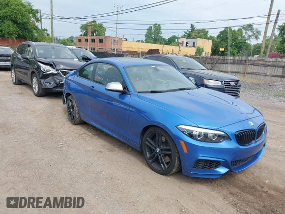 2018 BMW 2 Series M240i with VIN WBA2J5C55JVB27907, listed as a IAAI auction lot 42706522 with 39,097 mi miles and . Bid and sale history available at DreamBid. Image 1.