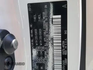 2021 Toyota Highlander XSE with VIN 5TDLZRBH3MS108206, listed as a Copart auction lot 58978895 with 42,068 mi miles and Salvage title. Bid and sale history available at DreamBid. Image 13.