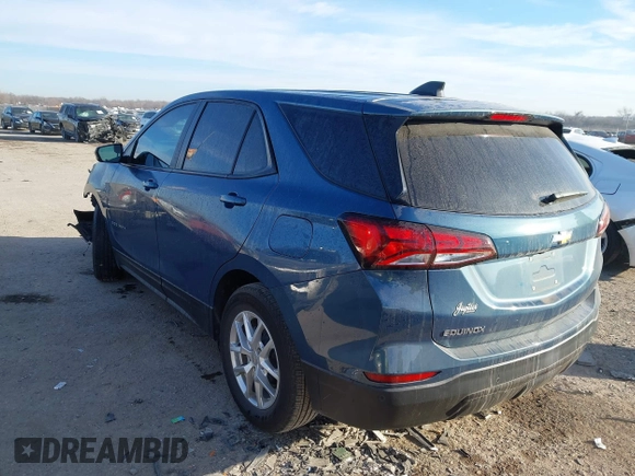 2024 Chevrolet Equinox LS with VIN 3GNAXHEG1RL251699, listed as a IAAI auction lot 41288241 with 13,708 mi miles and . Bid and sale history available at DreamBid. Image 3.