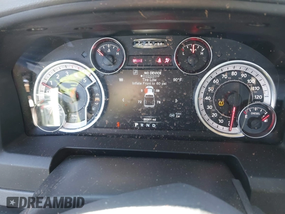 2018 Ram 2500 Big Horn with VIN 3C6UR5DLXJG193545, listed as a IAAI auction lot 41673819 with 90,301 mi miles. Bid and sale history available at carsss.com. Image 7.