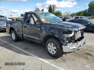 2022 Ford F-150 XL with VIN 1FTMF1E53NKD41365, listed as a Copart auction lot 49079805 with 26,412 mi miles and Salvage Title. Bid and sale history available at DreamBid. Image 4.