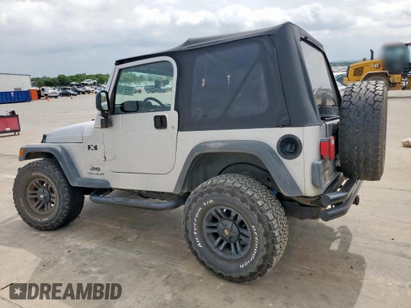 2004 Jeep Wrangler X z VIN 1J4FA39S34P702186, wystawiony jako Copart lot #59561675 z przebiegiem 202 214 mil mil oraz Szkoda całkowita • Salvage title. Historia ofert i sprzedaży dostępna na DreamBid. Obrazek 2.