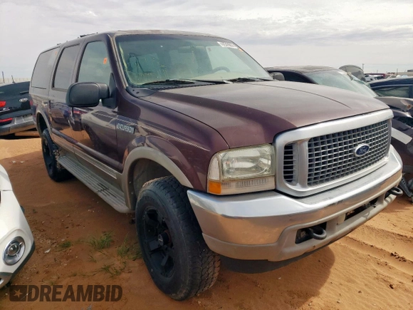 2001 Ford Excursion Limited z VIN 1FMNU43S31EA19303, wystawiony jako Copart lot #55433165 z przebiegiem 319 470 mil mil oraz Czysty tytuł • Clean title. Historia ofert i sprzedaży dostępna na DreamBid. Obrazek 4.