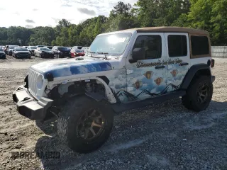 2021 Jeep Wrangler Unlimited Sport S с VIN 1C4HJXDN5MW610526, выставлен на аукционе Copart как лот 59978745 с пробегом 94 000 миль миль и Списание • Salvage title. История ставок и продаж доступна на DreamBid. Изображение 1.