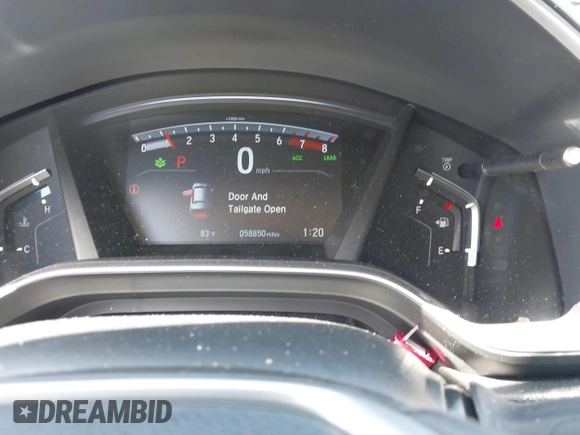 2019 Honda CR-V EX-L with VIN 7FARW1H85KE001692, listed as a IAAI auction lot 42039524 with 58,850 mi miles. Bid and sale history available at carsss.com. Image 15.