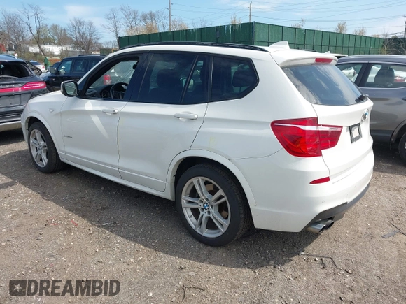 2014 BMW X3 xDrive35i with VIN 5UXWX7C59E0E76908, listed as a IAAI auction lot 41988012 with 83,572 mi miles and . Bid and sale history available at DreamBid. Image 3.