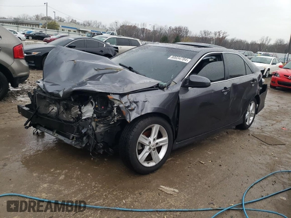2013 Toyota Camry L with VIN 4T1BF1FK2DU648942, listed as a Copart auction lot 80034784 with 0 mi miles and Non Repairable. Bid and sale history available at carsss.com. Image 1.