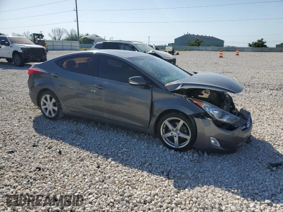 2013 Hyundai Elantra Limited with VIN 5NPDH4AE7DH202368, listed as a Copart auction lot 52707695 with 105,956 mi miles and Salvage Title. Bid and sale history available at DreamBid. Image 4.