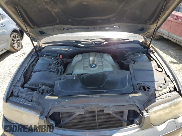 2005 BMW 7 Series with VIN WBAGL63545DP74927, listed as a Copart auction lot 58099475 with 81,387 mi miles and Clean title. Bid and sale history available at DreamBid. Image 11.