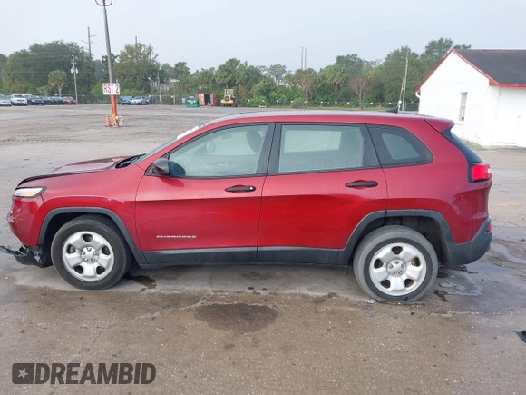 2016 Jeep Cherokee Sport with VIN 1C4PJLAB6GW136136, listed as a IAAI auction lot 41108560 with 97,982 mi miles. Bid and sale history available at carsss.com. Image 15.