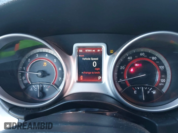 2018 Dodge Journey SE with VIN 3C4PDCAB5JT535737, listed as a IAAI auction lot 41482966 with 97,001 mi miles. Bid and sale history available at carsss.com. Image 7.