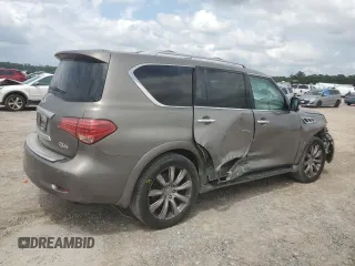 2013 Infiniti QX56 with VIN JN8AZ2NF3D9550754, listed as a Copart auction lot 54130675 with 202,669 mi miles and Salvage title. Bid and sale history available at DreamBid. Image 3.