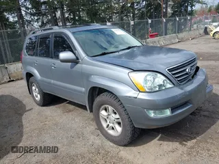2005 Lexus GX 470 with VIN JTJBT20X650076318, listed as a IAAI auction lot 41896094 with 221,348 mi miles. Bid and sale history available at carsss.com. Image 1.