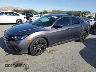 2019 Honda Civic Sport with VIN 19XFC2F85KE050798, listed as a Copart auction lot 54445525 with 48,515 mi miles and Salvage title. Bid and sale history available at DreamBid. Image 1.