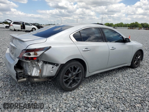 2014 Nissan Maxima S with VIN 1N4AA5AP8EC909075, listed as a Copart auction lot 53097245 with 132,311 mi miles and Salvage Title. Bid and sale history available at DreamBid. Image 3.
