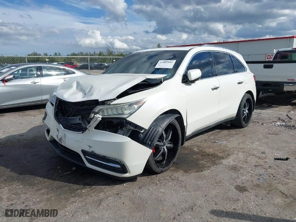 2014 Acura MDX Tech Pkg with VIN 5FRYD3H44EB009730, listed as a IAAI auction lot 41682941 with 1 mi miles. Bid and sale history available at carsss.com. Image 12.