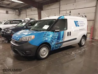 2021 Ram ProMaster City Cargo Van Tradesman with VIN ZFBHRFAB1M6T41859, listed as a IAAI auction lot 41070821 with 39,060 mi miles. Bid and sale history available at carsss.com. Image 2.