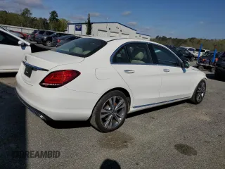 2020 Mercedes-Benz C with VIN W1KWF8DB5LR593475, listed as a Copart auction lot 49991955 with 33,108 mi miles and Salvage Title. Bid and sale history available at carsss.com. Image 3.