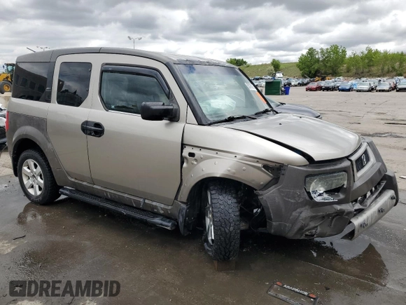 2003 Honda Element EX with VIN 5J6YH28593L008599, listed as a Copart auction lot 58796085 with 203,277 mi miles and Salvage title. Bid and sale history available at DreamBid. Image 4.