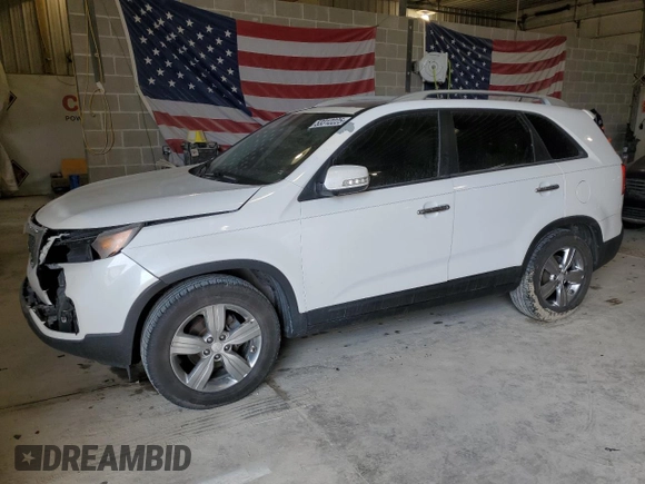 2013 Kia Sorento EX with VIN 5XYKU4A29DG358766, listed as a Copart auction lot 53312225 with 178,133 mi miles and Salvage Title. Bid and sale history available at carsss.com. Image 1.