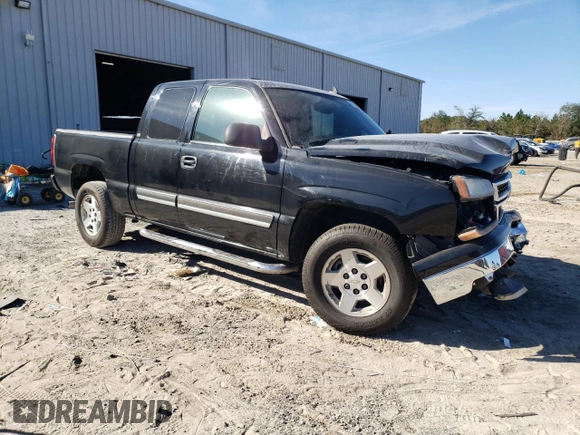 2006 Chevrolet Silverado 1500 LT1 with VIN 1GCEC19T06Z154227, listed as a Copart auction lot 43082745 with 197,982 mi miles and Salvage Title. Bid and sale history available at DreamBid. Image 4.