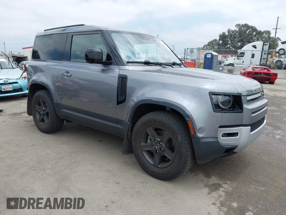 2021 Land Rover Defender with VIN SALEK6RX9M2059022, listed as a IAAI auction lot 42396995 with 53,015 mi miles and . Bid and sale history available at DreamBid. Image 1.