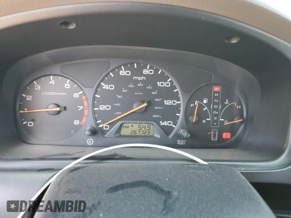 2003 Honda Odyssey EX-L with VIN 2HKRL18763H504100, listed as a Copart auction lot 45735815 with 267,723 mi miles and Clean title. Bid and sale history available at DreamBid. Image 9.