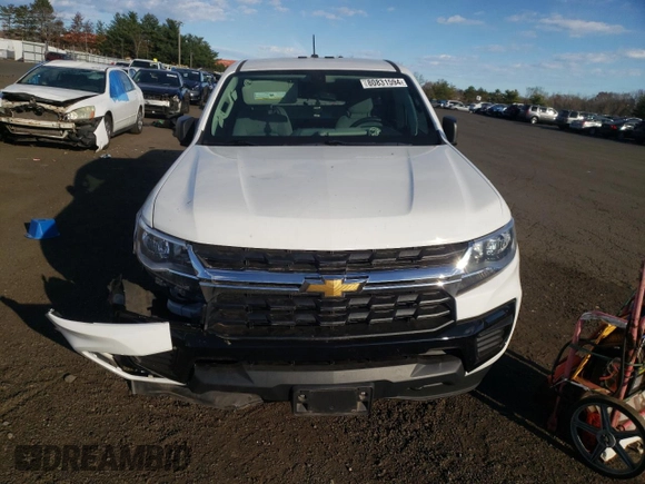 2021 Chevrolet Colorado 4WD Work Truck with VIN 1GCHTBEA5M1103891, listed as a Copart auction lot 80831594 with 43,184 mi miles and Salvage Title. Bid and sale history available at carsss.com. Image 5.