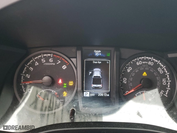 2022 Toyota Tacoma 4WD SR with VIN 3TMCZ5ANXNM532693, listed as a Copart auction lot 46121945 with 20,613 mi miles and Salvage Title. Bid and sale history available at carsss.com. Image 9.