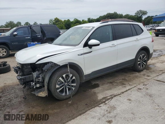 2023 Volkswagen Tiguan S z VIN 3VVRB7AX6PM088325, wystawiony jako Copart lot #61055065 z przebiegiem 27 297 mil mil oraz Szkoda całkowita • Salvage title. Historia ofert i sprzedaży dostępna na DreamBid. Obrazek 1.